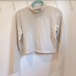 NWOT Zara Long Sleeved Cropped Shirt